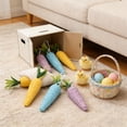 thumbnail image 4 of Decoración colgante de espuma de zanahoria de Pascua Multicolor • Pack de 6 • 14cm • Colgante de rábano de primavera • Acento ligero hecho a mano | Decoración festiva para la fiesta de conejos, 4 of 6