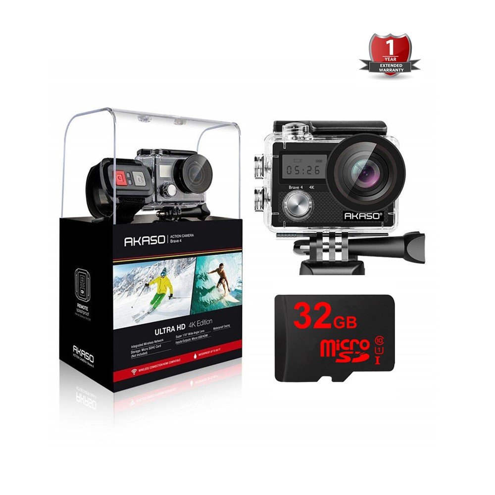 4K WiFi Sport Action Camera AKASO Brave 4 Ultra HD EIS Waterproof DV