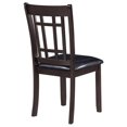 thumbnail image 6 of Black Faux Leather Side Chairs with Foam Padding / Elegant Look in Dining Room, 6 of 6