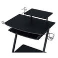 thumbnail image 5 of Pemberly Row Wood Top Gaming Table with Metal Frame and Casters in Black, 5 of 6