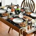 thumbnail image 4 of Smile Pumpkin Jack O Lantern Black Halloween Placemats Set of 4, 4 of 6