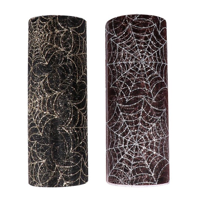 2 Rolls Spider Web Tulle Creative Halloween Tulle Delicate Halloween Gauze