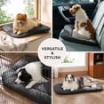thumbnail image 4 of Alfombrilla de forro polar suave para perros, 89 x 56 cm, color gris, 4 of 9