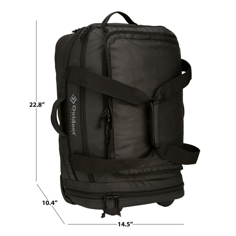 Outdoor Products 43 Ltr Red Eye Duffel Bag Black Unisex Polyester New Adult