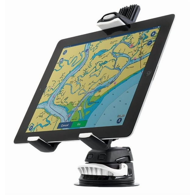 ScanStrut Tablet/E-Reader Mount RLS-508-405 Tablet/E-Reader Mount; ROKK Mini; For 5 To 8-1/4 Inch Width Tablets; Suction Cup Base; Surface Mount; Black/White; 2.65 Pound Maximum Load Capacity