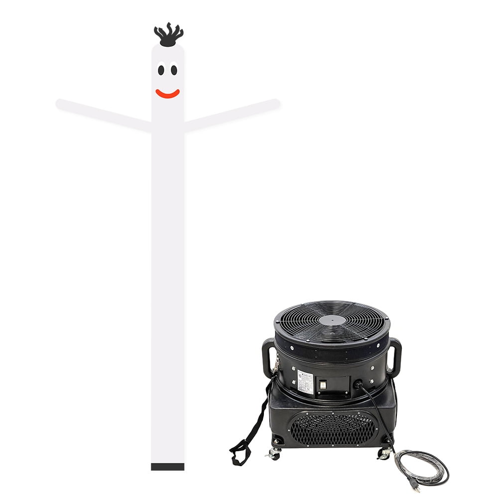 20 FT Plain White With 3/4 HP Blower Air Inflatable Sky Puppet Great Dancer 