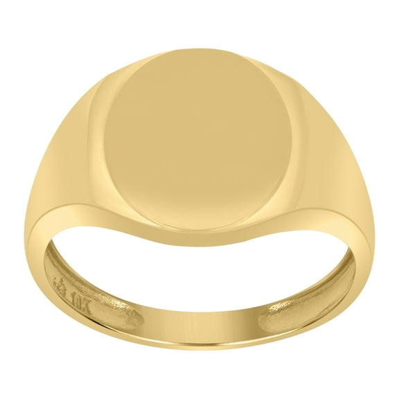 10kt 10k Yellow Gold Mens Signet Ring