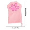 thumbnail image 2 of Microfiber Pet Grooming Gloves Absorbent Soft Bath Mitt for Dogs and Cats, 2 of 9