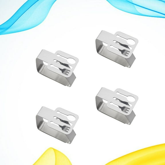GOOHOCHY  4 Pcs Table Skirt Clips Tablecloth Clamp Dish Dining Fitted