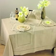 thumbnail image 4 of Fennco Styles Toscana Contemporary Linen Blend Table Cloth for Dinner Table, Parties, Wedding Decorations, 4 of 12