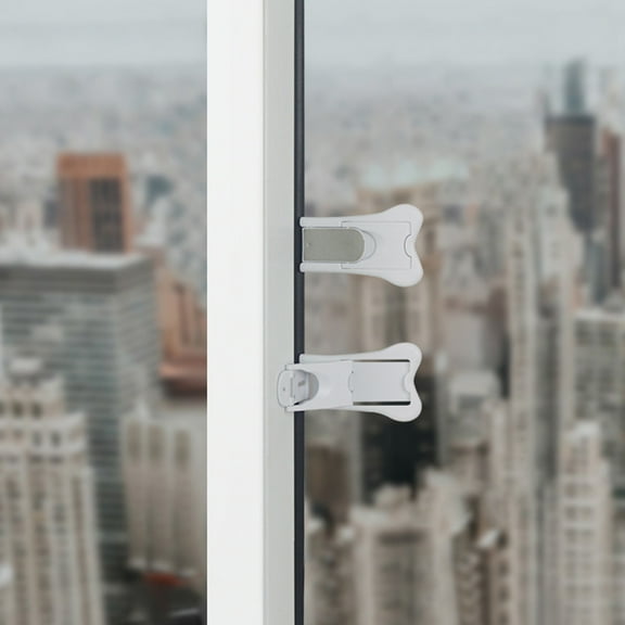 LEORX Child Cabinet Locks Safety Locks Rectangular Minimalist Design 6Pcs