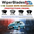 thumbnail image 2 of 2013 Ford Fiesta Beam Wiper Blades Wipers w/1yr Warranty (Set of 2) (WiperBladesUSA), 2 of 5