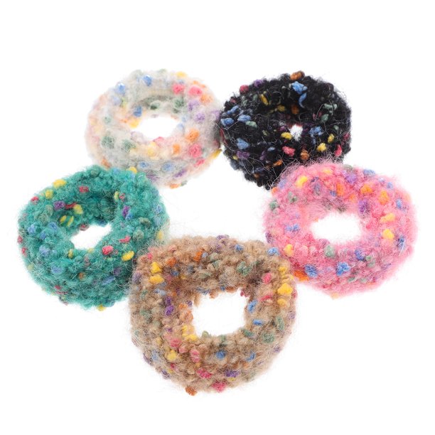Houderco 5Ud Ligas De Elásticas Suaves Para Mujer Accesorio Práctico Para Peinados Y Estilo Diario
