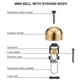 thumbnail image 3 of Bike Bell ROCKBROS Classic Loud Sound para bicicleta de carretera y montaña, 3 of 8