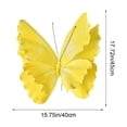 thumbnail image 3 of Lksixu Artificial Butterfly Decoration, 18 inch Giant 3D Plastic Butterfly Ornament Decorative Hanging Butterfly Realistic Butterflies Scene Layout Prop for DIY Crafts, Wedding, Photography, Backdrop, 3 of 6