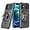 Black, variant on Case for iPhone 16 Pro Max,Military-Grade Metal Ring Car Holder [Built-in Kickstand] Heavy Duty Shockproof Protection TPU PC Phone Case for iPhone 16 Pro Max,6.9 Inch 2024 (Light Green)