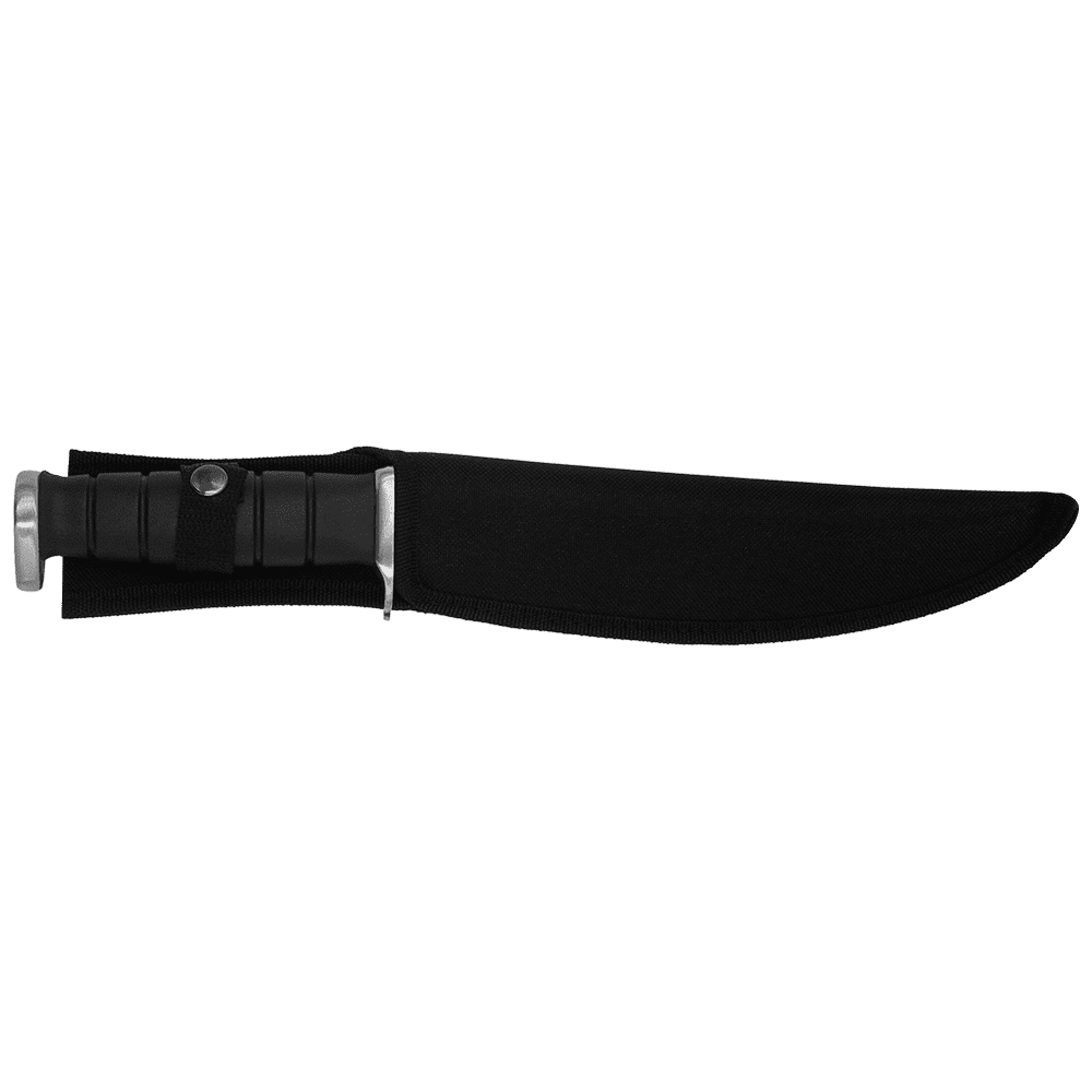 Zenport 14087 Survival/Hunting Bowie Knife with Sheath, 7 Inch Stainless Steel Blade, Black - 3 Pack