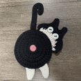 thumbnail image 3 of 2Pack Cat Butt Coasters Cat Butt Coasters Knitted Coasters, 3 of 4