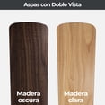 thumbnail image 4 of Ventilador De Techo Clásico Café / Madera 42 3 Luces LámparaYa 03087-9, 4 of 7