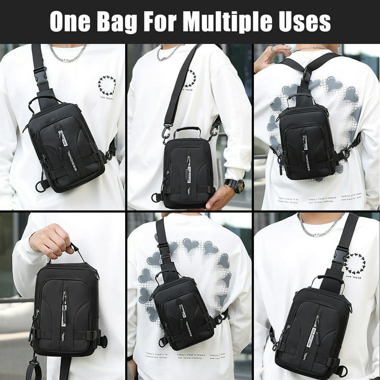 Sling Bag Travel Chest Bag Messenger Shoulder Sling Running Bag