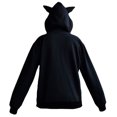 thumbnail image 2 of Sudadera Negra Con Gorro Mediana Black Cat, 2 of 5