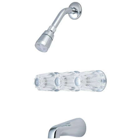 UPC 763439850607 product image for Olympia Faucets Triple Round Handle Tub and Shower Faucet Set | upcitemdb.com