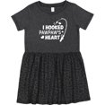 thumbnail image 3 of Inktastic I Hooked Pawpaw's Heart with Fishing Rod Girls Toddler Dress, 3 of 5