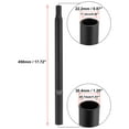 thumbnail image 3 of 30.4x450mm Bicycle Bike Seat Post Aluminum Alloy Seat Tube without Scale Mark Black Universal, 3 of 6