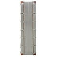 thumbnail image 6 of Pemberly Row Tall Cabinet in Silver Aluminum Cladding and Leather Accents, 6 of 6
