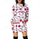 thumbnail image 3 of Nueva sudadera con capucha de dibujos animados de Anime HELLO KITTY divertida de primavera para mujer, sudadera con gráficos lindos de Anime, sudadera vintage ajustada con capucha para mujer, 3 of 5