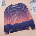 thumbnail image 6 of Galaxy Star Outer Space Womens Casual Crewneck Sweatshirt Long Sleeve Tops Cute Pullover Loose Fit, 6 of 7