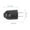 thumbnail image 7 of HITRENDS 3PCS 2 Prong Replacement Male Power Plug, 250V/10A Rotatable Extension Cord Plug, Outdoor Heavy Duty Black, 7 of 7