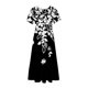 thumbnail image 3 of Vestido de Suéter para Mujeres Cuello U de Punto con Encaje Vestido de Temperamento de Moda, Vestido Cálido de Invierno de Poliéster para Diario, Fiesta Y Caso de Exposición, 3 of 3