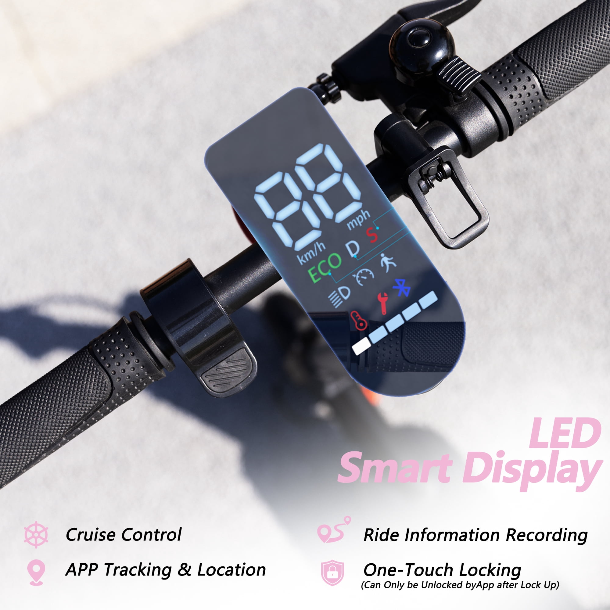 8.5"Electric Scooters,350W Adult Foldable Electric Scooter, Up to 21 MPH &24-34km Long-Range Portable Commuting Scooter