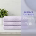 thumbnail image 7 of REGALWOVEN Cotton Waffle Washcloths, Soft, Quick Dry & Lint-Free Face Cloths for Bathroom, Kitchen, Absorbent Reusable Washcloth Set 13" x 13" Light Pink 6pk, 7 of 7