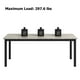 thumbnail image 2 of Mesa de Comedor Industrial para 6-8 Personas, Mesa de Madera de 71" con Estructura Metálica, Acabado Rústico, 2 of 6