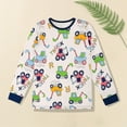 thumbnail image 6 of CAIXIA 2 Piece Pajamas Sleepwear Pjs,Children's Long Sleeve Boys Cartoon Personality Print Casual Loose Pajamas, 6 of 8