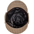 thumbnail image 2 of Sherlock Holmes Houndstooth Wool Blend Hat - L - Brown, 2 of 4