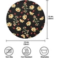 thumbnail image 4 of Coolnut Sunflower Round Placemats Waterproof Non-Slip Washable Place Mats Polyester Table Mats Set of 1 Heat Resistant for Home Kitchen Holiday Party Home Decor Gifts, 4 of 7