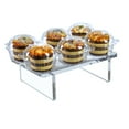 thumbnail image 4 of Clear Acrylic 11.75"W x 7.75"D x 4"H 1/2" Thick Deluxe Riser w/Bumpers, 4 of 6
