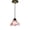 Pink, variant on Virelaxpo Rustic Style Single Head Pendant Light, Vintage Hanging Lamp for Kitchen, Dining Room, and Bedroom Decor, Adjustable Height and Easy Installation Design
