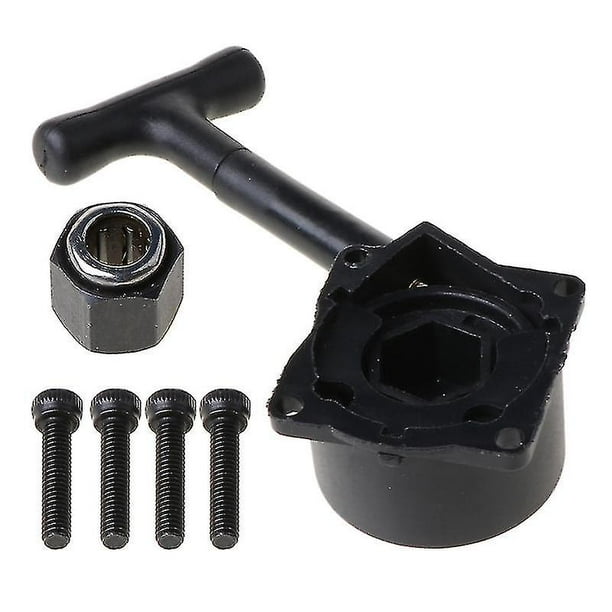 Kit de arranque por retroceso YUANXCMXG para coche RC 1/10 R025 R020 Hsp 18 Nitro Vertex Vx Negro 8 x 5 x 1 cm