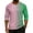 Pink-A#4028, variant on Summer Mens Henley Shirts Gradient Raglan 3/4 Sleeve Jersey Baseball T-Shirts Sport Athletic Big and Tall Shirts for Men