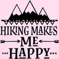 thumbnail image 3 of CafePress - Hiking Makes Me Happy T Shirt - Light T-Shirt Kids XS-XL, 3 of 4