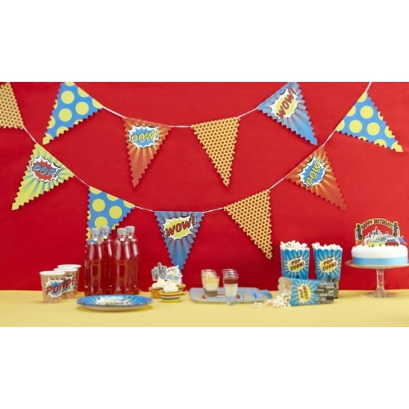 Ginger Ray Guirlande - Fête de Super-Héros Pop Art
