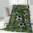 thumbnail image 2 of LHSHID Flannel Fleece Blanket American Football Field Green for Bedroom Couch Travelling Comfortable All Season Air Conditioning Blanket for Adult Chidern 30x40in, 2 of 6