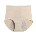 thumbnail image 4 of Xijirk Panties for Women,Plus Size Menstrual Underwear Mid Waist Leak Resistant Briefs Comfortable Absorbent Fit for Monthly Confidence,Womens Underwear,Beige,XL, 4 of 4