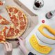 thumbnail image 1 of Cortador de pizza de primera calidad, picador de alimentos, hoja súper afilada, cortador de pizza de acero inoxidable, rebanador basculante con funda protectora, cuchillo para pizza multifun, 1 of 5