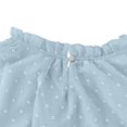 thumbnail image 5 of Penkiiy Chemises à Manches Longues Unies pour Filles Hauts Mignons Col Rond Blouses Décontractées Vêtements Col Rond 7 Ans Bleu, 5 of 5