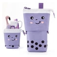 thumbnail image 1 of Cute Pencil Case Standing Pen Holder Telescopic Makeup Pouch Pop Up Cosmetics Bag, 1 of 5